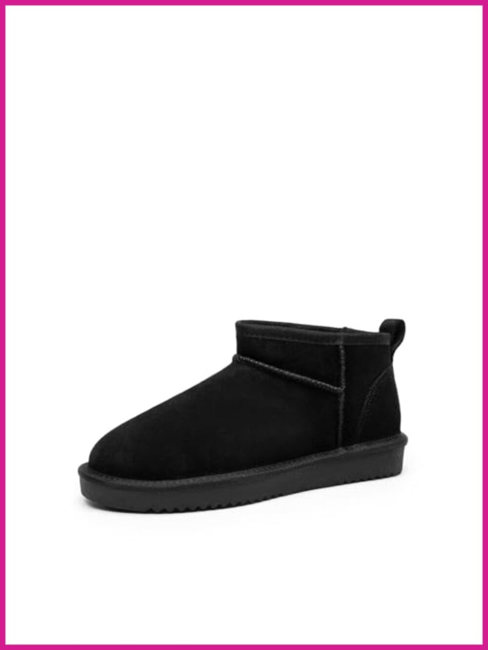 Suede Ankle Boots Faux Fur Lined Memory Foam Winter